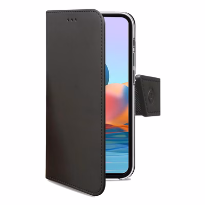 Immagine di Cover similpelle nero CELLY WALLY - Xiaomi Redmi Note 10 Pro WALLY953