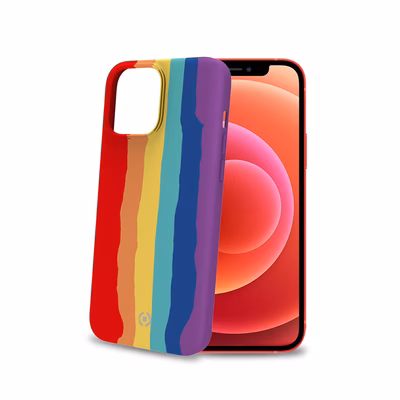 Immagine di Cover silicone rosso CELLY RAINBOW - Apple iPhone 13 RAINBOW1007