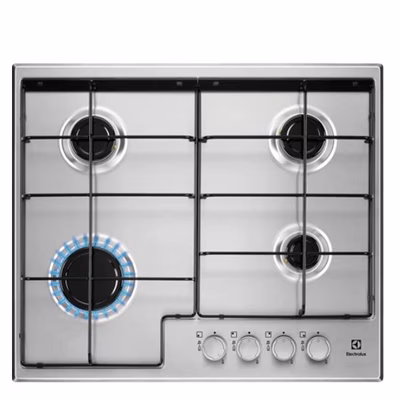 Immagine di Piano cottura gas acciaio inox grigio ELECTROLUX EGS6424X 949640912