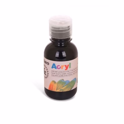 Immagine di Colore acrilico PRIMO fine 125 ml nero