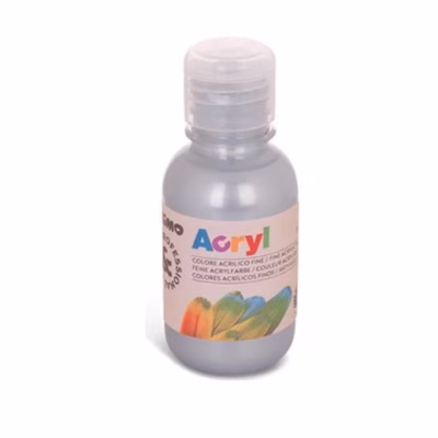 Immagine di Colore acrilico PRIMO 125 ml argento