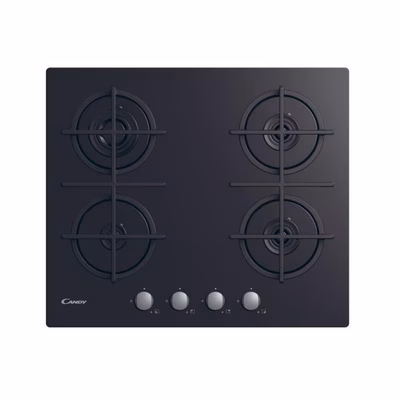 Immagine di Piano cottura gas vetro temperato Nero CANDY PIANO GAS CVG6B 33802719
