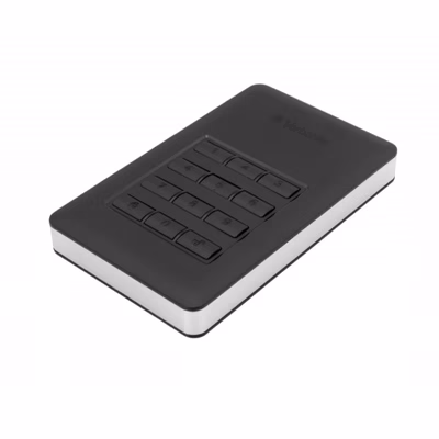 Immagine di Hdd esterni 2000GB USB 3.1 VERBATIM Disco rigido portatile Store n Go Secure 53403