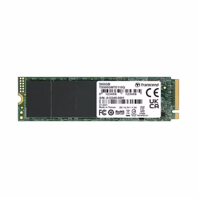 Immagine di Ssd interni 500GB m.2 pcie 3.0x4 TRANSCEND TS500GMTE110Q - SSD M.2 2280 da 500GB, PCIe Gen3x4 TS500