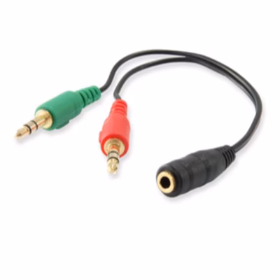 Immagine di Adattatore audio female vs 2 male