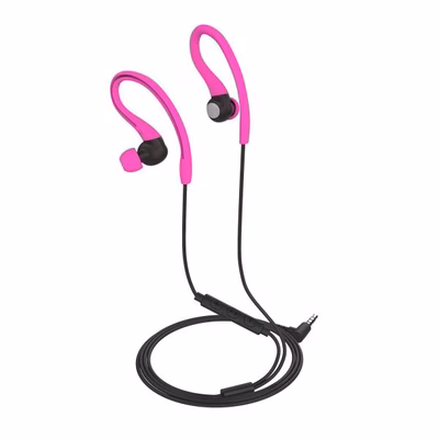 Immagine di Auricolari con filo sì 1 x jack 3,5mm Rosa CELLY UP700ACT - Jack 3.5mm Stereo Sport Wired Earphones