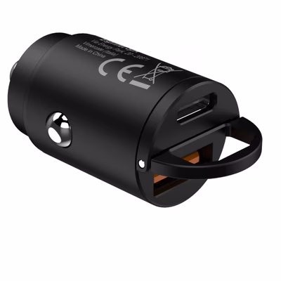 Immagine di Caricabatterie Nero CELLY BLCC30WUSBUSBC - 30W USB / USB-C Car Charger BLCC30WUSBUSBC
