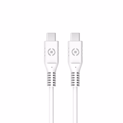 Immagine di Cavo di ricarica da USB-C a USB-C celly rtgusbcusbcwh colore bianco 1 metro