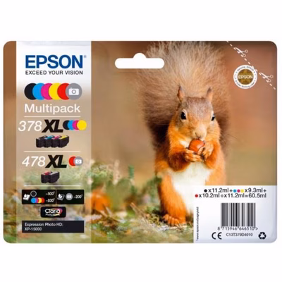 Immagine di Multipack Inkjet EPSON C13T379D4010 6 colori 60,5 ml
