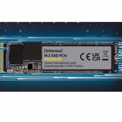 Immagine di Ssd interni 500GB m.2 pcie 3.0x4 INTENSO M.2 SSD PCIE PREMIUM 500 GB.GEN 3X4 3835450