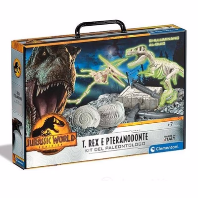 Immagine di Giochi scientifici CLEMENTONI Jurassic World 3 - Trex + Pteranodonte 19306