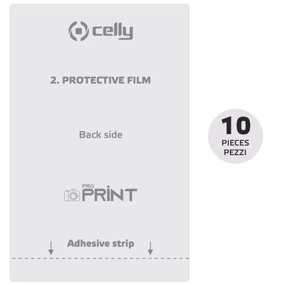 Immagine di Proteggi schermo pellicola protettiva pet CELLY PROPRINT - Pellicola personalizzabile il retro sma P