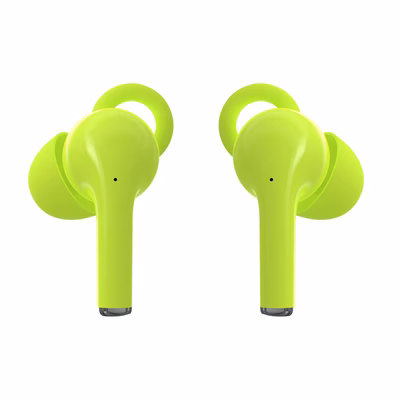 Immagine di Auricolari senza filo sì USB-C Giallo CELLY CLEAR - True Wireless Earphones CLEARGN