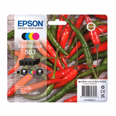 Immagine di Multipack Inkjet EPSON 503XL C13T09R64010 nero+ciano+magenta+giallo 28,4 ml