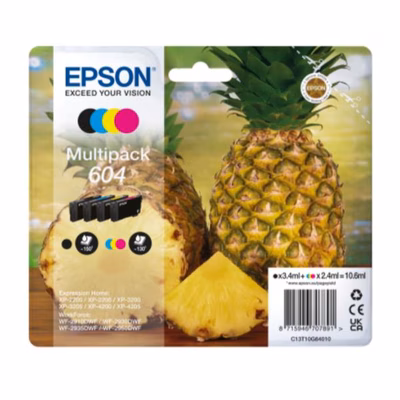 Immagine di Multipack Inkjet epson 604 c13t10g64510 nero+ciano+magenta+giallo