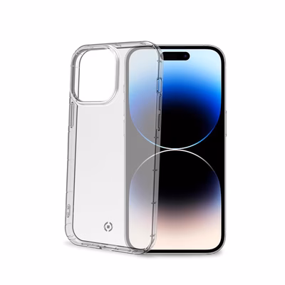 Immagine di Cover tpu + policarbonato Trasparente CELLY HEXAGEL - Apple iPhone 14 Pro HEXAGEL1025