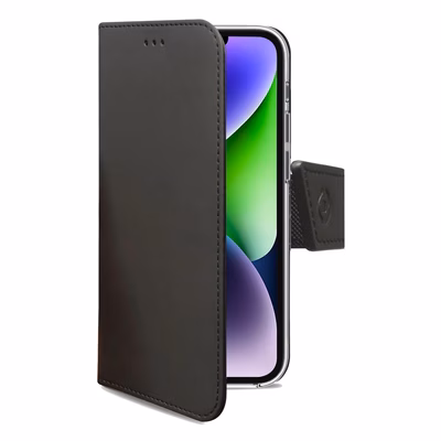 Immagine di Cover similpelle Nero CELLY WALLY - Apple iPhone 14 Plus WALLY1026
