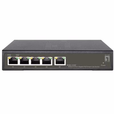Immagine di Switch LEVEL ONE LEVELONE GES-2105P - SWITCH HILBERT 5-PORTE GIGABI GES-2105P