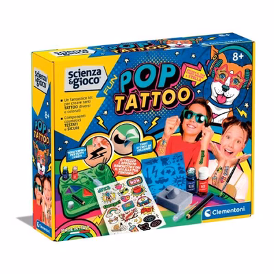 Immagine di Giochi di creativitè  CLEMENTONI Tattoo Pop 19356