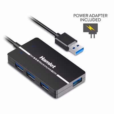 Immagine di Hub USB 3.0 slim 4p. 5gbps alim.10w