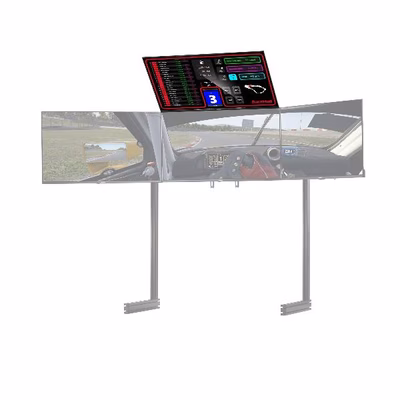 Immagine di Supporto aggiunto sopraelevato indipendente monitor quadruplo next level racing nlr-e038 elite free
