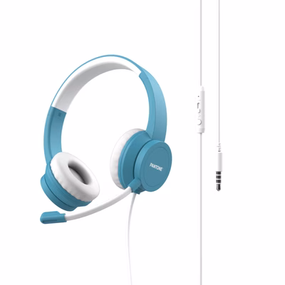 Immagine di Cuffie con filo sì 1 x jack 3,5mm Azzurro PANTONE PANTONE - Wired Headphones IT COLLECTION PT-WDH00