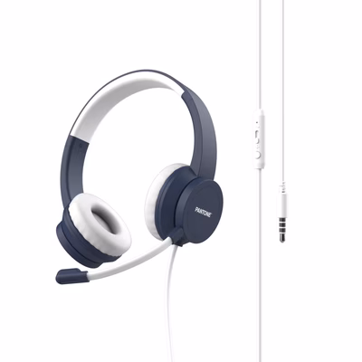 Immagine di Cuffie con filo sì 1 x jack 3,5mm Blu PANTONE PANTONE - Wired Headphones IT COLLECTION PT-WDH002N
