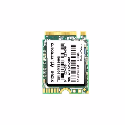 Immagine di Ssd interni 512GB pcie gen 3.0 x 4 nvme TRANSCEND TS512GMTE300S - SSD M.2 2230 da 512GB, PCIe Gen3x