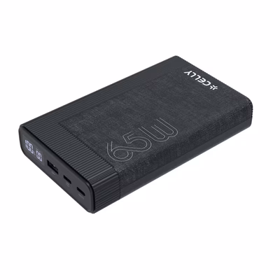 Immagine di Power bank Nero 20.000 mah CELLY PBPD65W20EVO - 65W Powerbank PD 20000 mAh EVO PRO PBPD65W20EVOBK