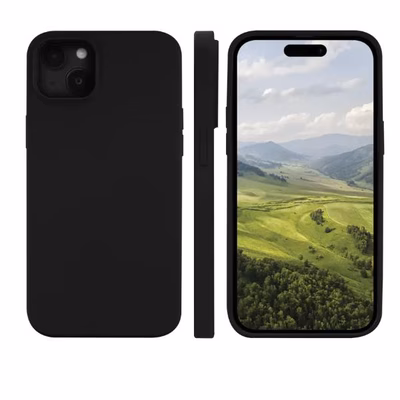 Immagine di Cover silicone Nero DBRAMANTE 1928 Monaco - iPhone 15 - Night Black MO61NIBL1831