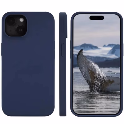 Immagine di Cover silicone Blu DBRAMANTE 1928 Monaco - iPhone 15 - Pacific Blue MO61PABL1832