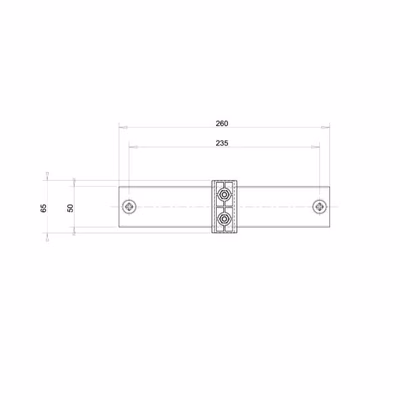 Immagine di Staffa per fissaggio a parete piena