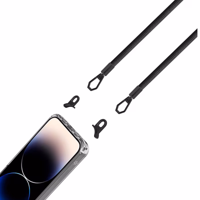 Immagine di Cover tpu + policarbonato Trasparente CELLY FREEDOM CASE - Case iPhone 14 Pro Max + black lace FREED