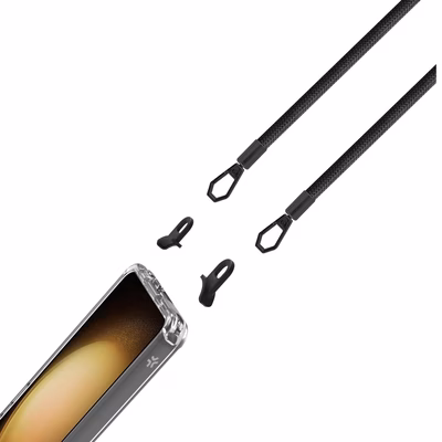 Immagine di Cover tpu + policarbonato Trasparente CELLY FREEDOM CASE - Case Samsung S23+ 5G + black lacet FREEDO