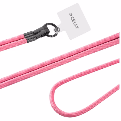 Immagine di Cover tessuto Rosa CELLY FREEDOM LACET - Smartphone Neck Chain FREEDOM FREEDOMLCBP
