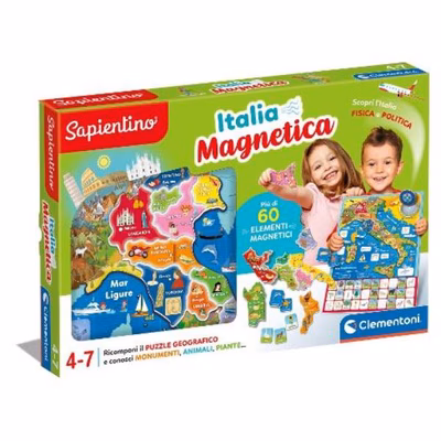 Immagine di Giochi scientifici CLEMENTONI Geo-puzzle magnetico Italia 16751