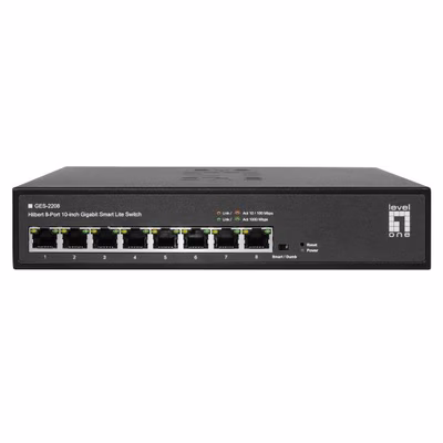 Immagine di Switch LEVEL ONE LEVELONE GES-2208 - SWITCH HILBERT 8-PORTE GIGABIT GES-2208