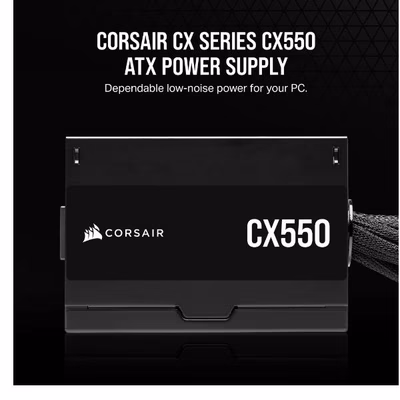 Immagine di Alimentatore per PC 550 w CORSAIR Alimentatore ATX CX Series CX550 Certificazion CP-9020277-EU
