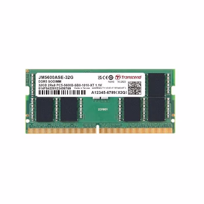 Immagine di Modulo di memoria so-dimm 32GB ddr5 tft 5.600 mhz TRANSCEND JM5600ASE-32G - DRAM DDR5 SO-DIMM 560