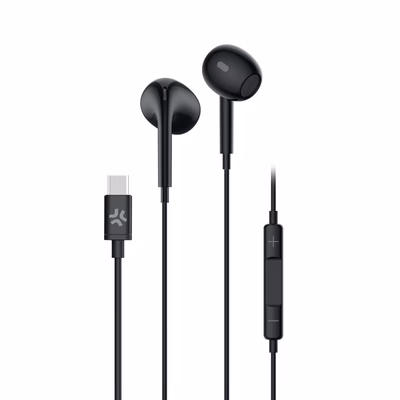 Immagine di Auricolari con filo si USB-C Nero CELLY UP1300TYPEC - USB-C Stereo Wired Earphones UP1300TYPECBK