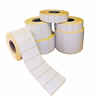 Immagine di Etichette in rotolo per stampa termica diretta mm mm 58x74 anima mm 25
