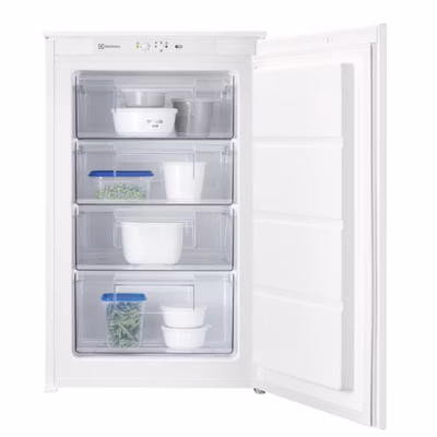 Immagine di Congelatore verticale a incasso 99 litri A++ 87,30x54x54,9 cm Bianco ELECTROLUX LUB3AE88S 933033738