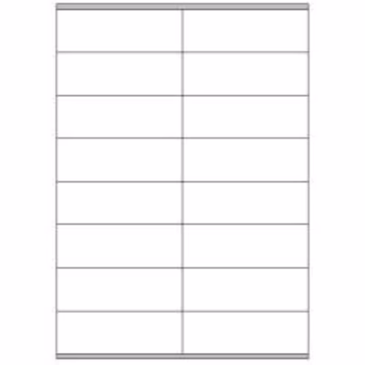 Immagine di 1600 etichette adesive bianche, con margini, per corrispondenza, pacchi, raccoglitori, cartelle por