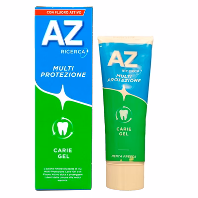 Immagine di Dentifricio AZ multi protezione gel con fluoro attivo menta fresca 75 ml