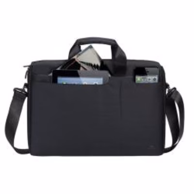 Immagine di Borsa a tracolla notebook da 15.6 poliestere nero RIVACASE Borsa per Notebook da 15.6" - Nero 8335BK