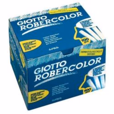 Immagine di Gessetti GIOTTO ROBERCOLOR colore bianco 100pz