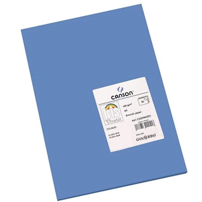 Immagine di Cartoncino canson irisvivaldi a3 g185 azzurro risma da 50 fogli