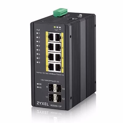 Immagine di Switch ZYXEL Switch IndustrialiRGS200-12P-ZZ0101F RGS200-12P-ZZ01