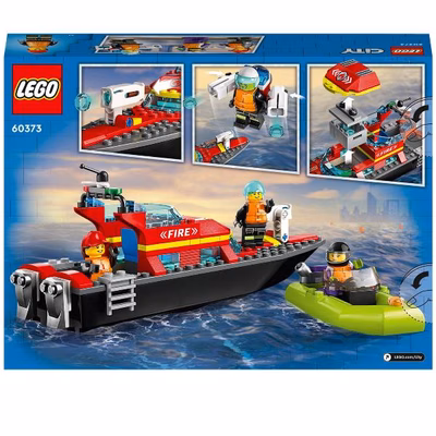 Immagine di Costruzioni LEGO Lego - Barca di soccorso antincendio 60373A