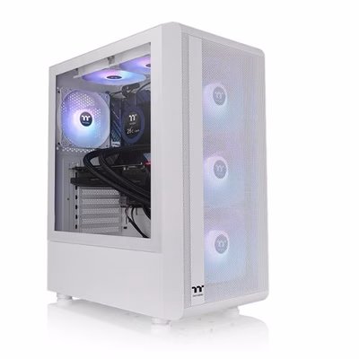 Immagine di Cabinet midi-tower Bianco THERMALTAKE S200 taglia ARGB SNOW/WHITE S200-TG-ARGB-W
